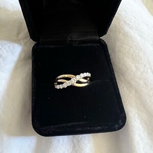 10k Solid Gold Ring with Diamonds